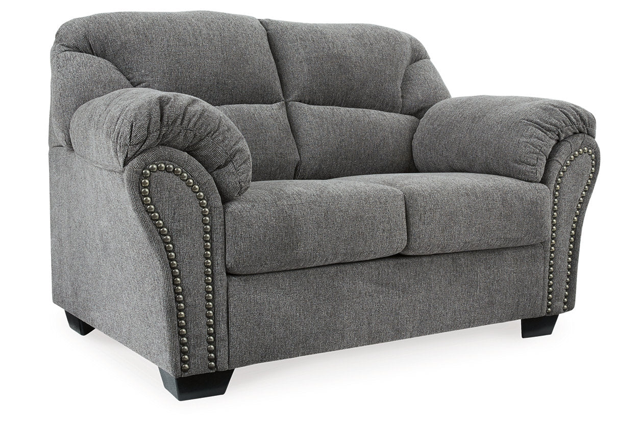 Allmaxx Pewter Sofa and Loveseat -  Ashley - Luna Furniture