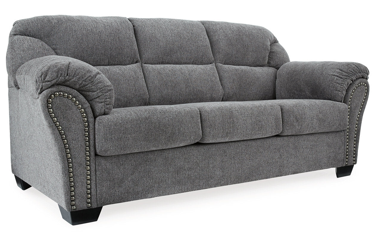 Allmaxx Pewter Sofa, Loveseat and Recliner -  Ashley - Luna Furniture