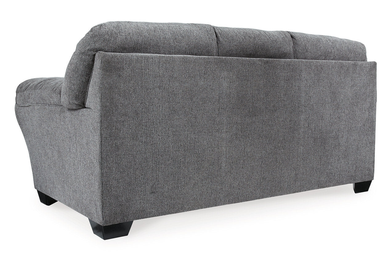 Allmaxx Pewter Sofa and Loveseat -  Ashley - Luna Furniture
