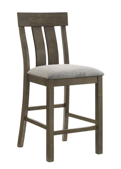 Lloyd Brown Counter Height Chair, Set of 2 from Crown Mark - Luna Furniture