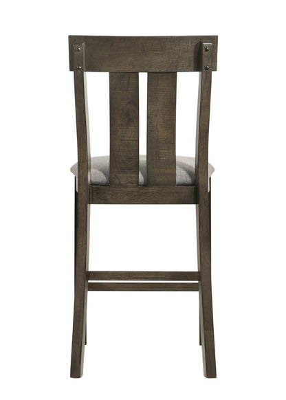 Lloyd Brown Counter Height Chair, Set of 2 from Crown Mark - Luna Furniture