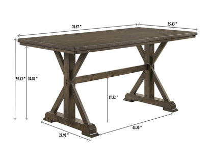 Lloyd Brown Counter Height Set from Crown Mark - Luna Furniture