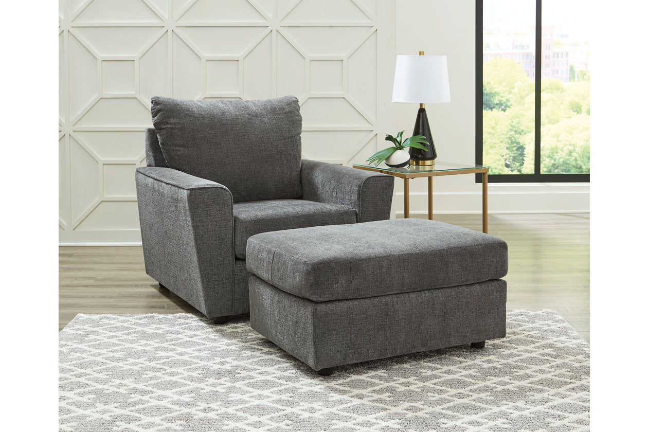 Stairatt Gravel Chair and Ottoman -  Ashley - Luna Furniture