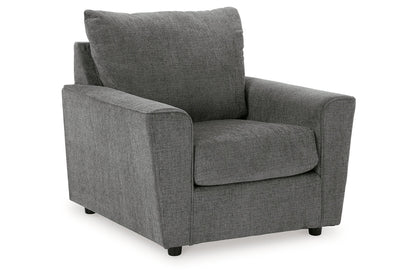 Stairatt Gravel Sofa, Loveseat, Chair and Ottoman -  Ashley - Luna Furniture