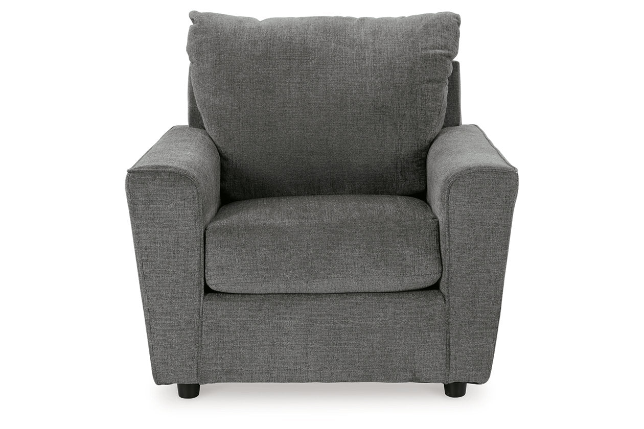 Stairatt Gravel Sofa, Loveseat, Chair and Ottoman -  Ashley - Luna Furniture