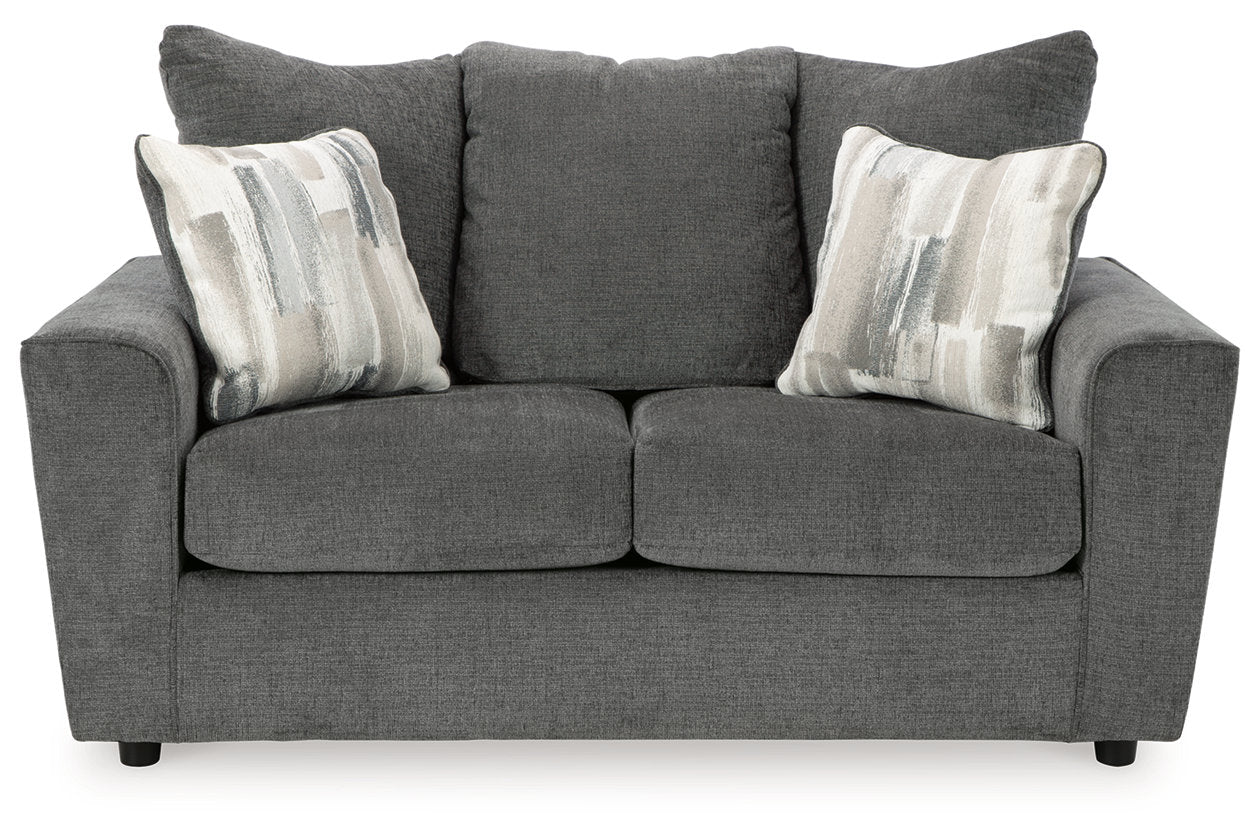 Stairatt Gravel Sofa, Loveseat, Chair and Ottoman -  Ashley - Luna Furniture