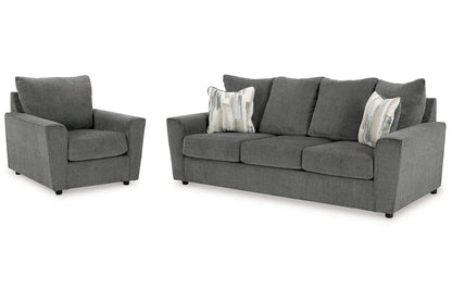 Stairatt Gravel Sofa and Chair -  Ashley - Luna Furniture