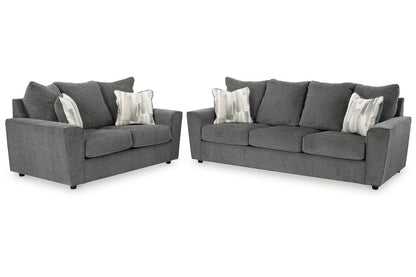 Stairatt Gravel Sofa and Loveseat -  Ashley - Luna Furniture