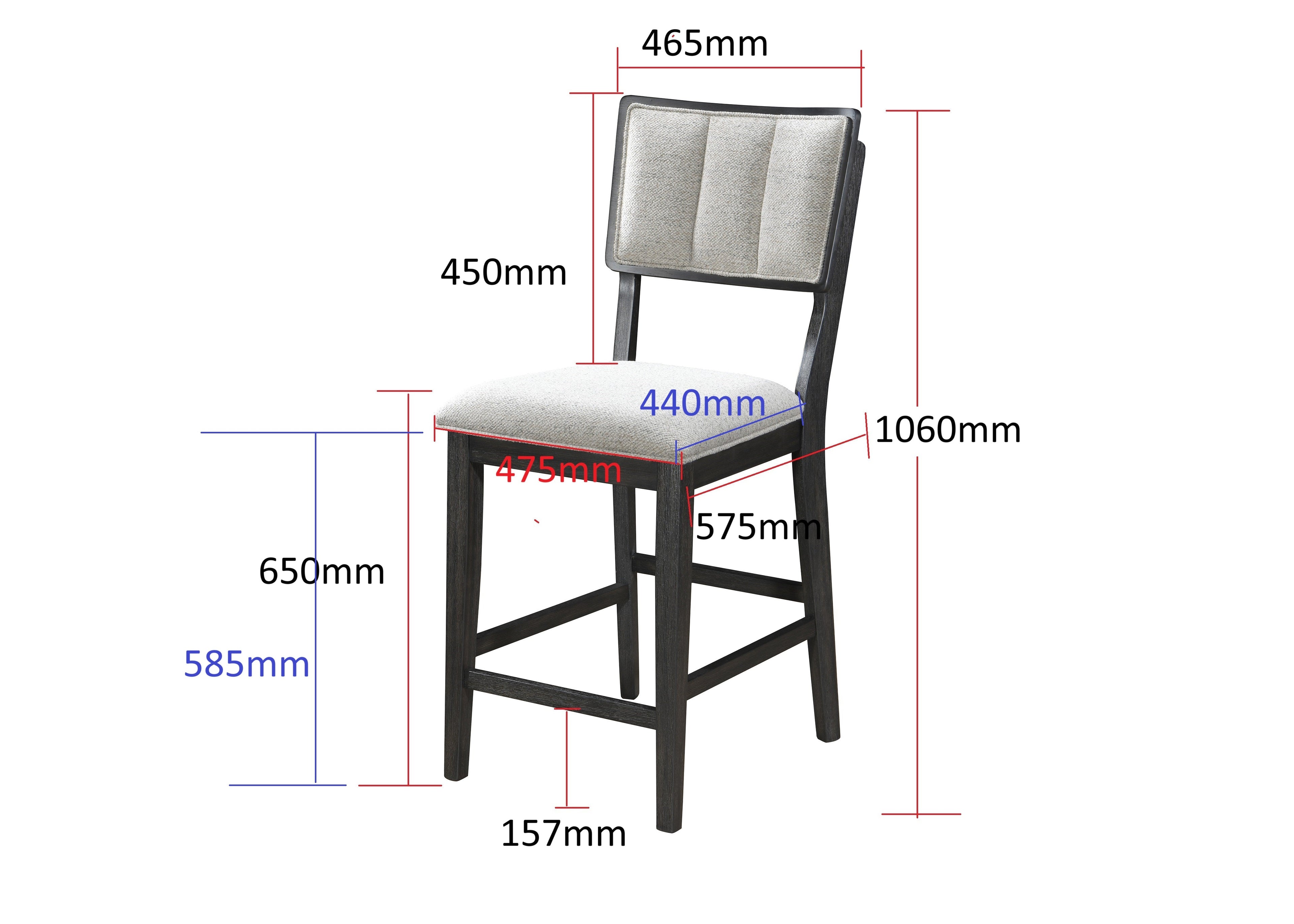 Cline Light Gray Counter Height Dining Set from Crown Mark - Luna Furniture