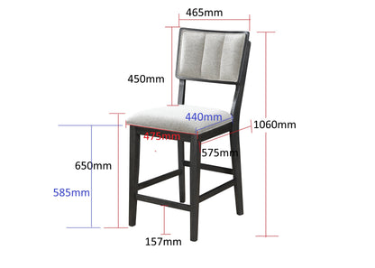Cline Light Gray Counter Height Dining Set from Crown Mark - Luna Furniture