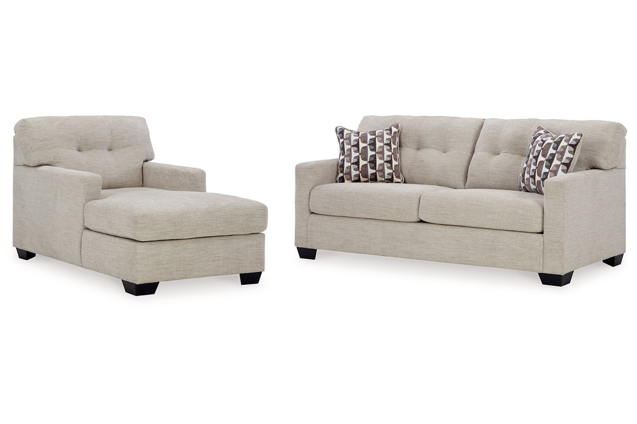Mahoney Pebble Sofa and Chaise -  Ashley - Luna Furniture