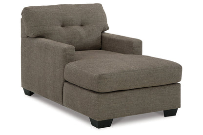 Mahoney Chocolate Sofa and Chaise -  Ashley - Luna Furniture