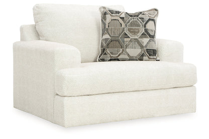 Karinne Linen Sofa, Loveseat, Oversized Chair and Ottoman -  Ashley - Luna Furniture