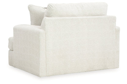 Karinne Linen Oversized Chair and Ottoman -  Ashley - Luna Furniture