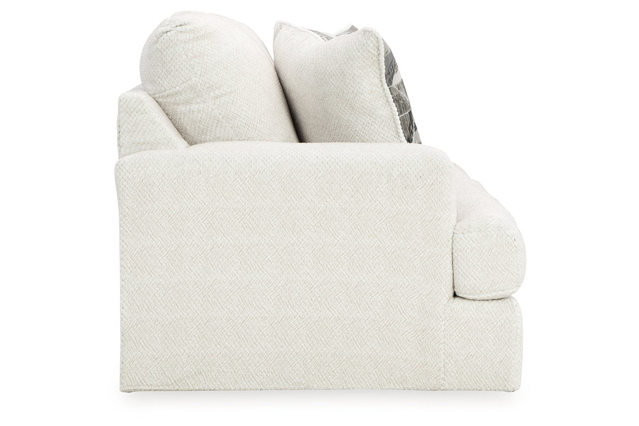 Karinne Linen Loveseat and Chair -  Ashley - Luna Furniture
