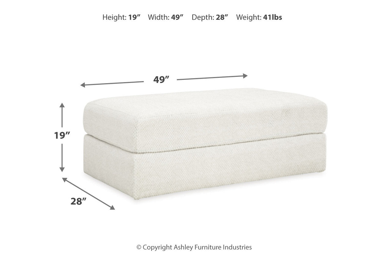 Karinne Linen Oversized Chair and Ottoman -  Ashley - Luna Furniture