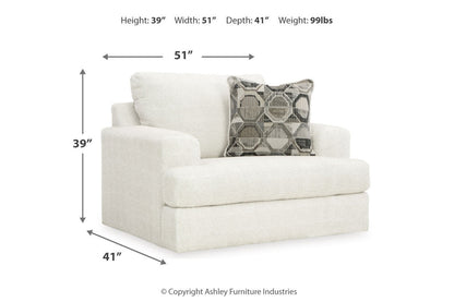 Karinne Linen Loveseat and Chair -  Ashley - Luna Furniture