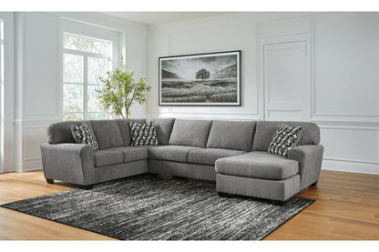 Birkdale Court Gray 3-Piece Sectional with Chaise -  Ashley - Luna Furniture