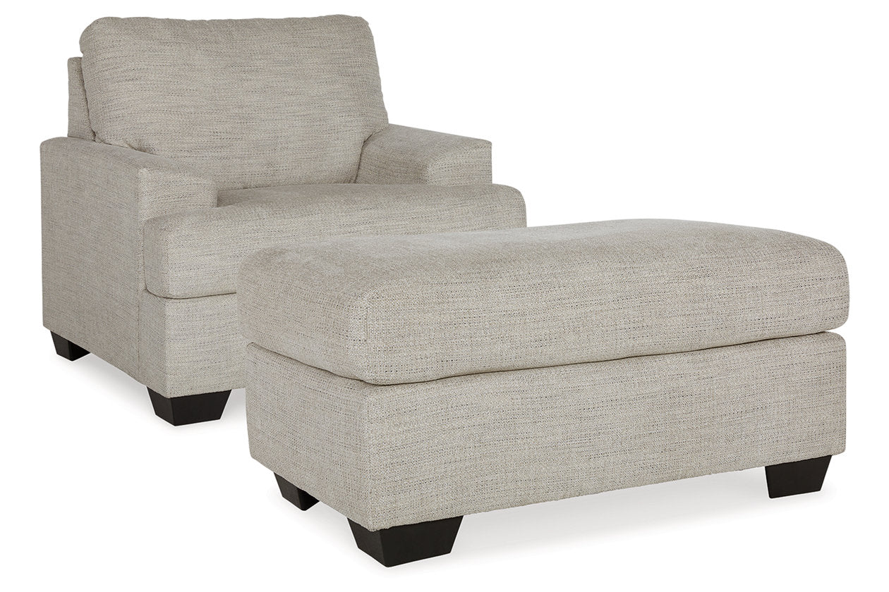 Vayda Pebble Chair and Ottoman -  Ashley - Luna Furniture