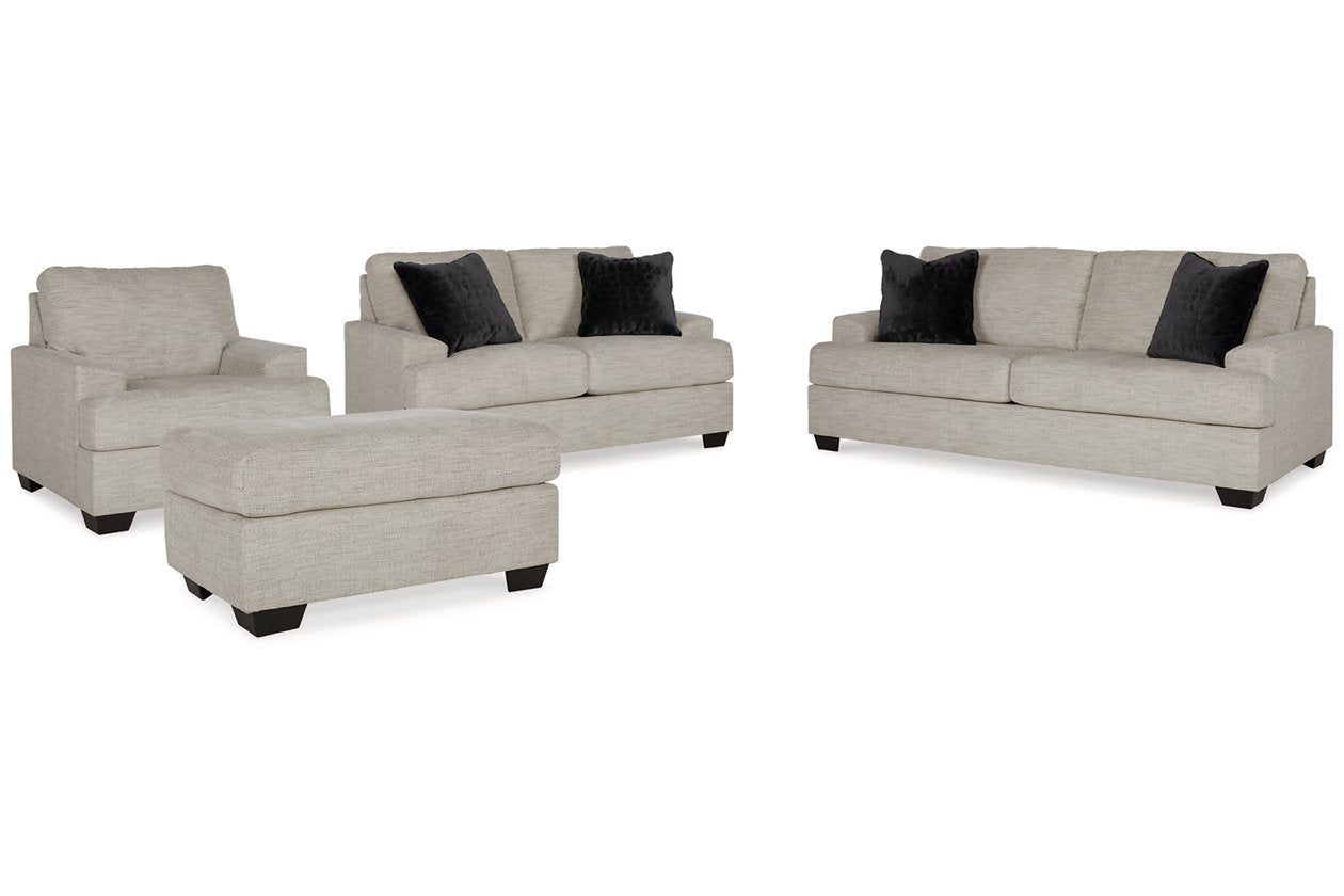 Vayda Pebble Sofa, Loveseat, Chair and Ottoman -  Ashley - Luna Furniture