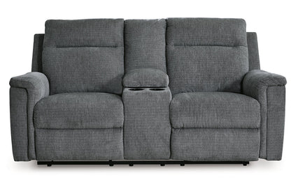 Barnsana Gravel Power Reclining Sofa, Loveseat and Recliner -  Ashley - Luna Furniture