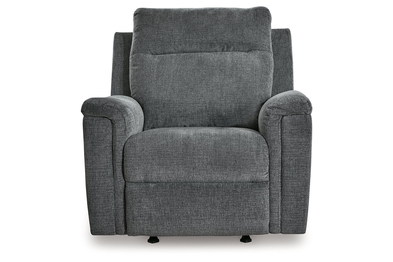 Barnsana Gravel Power Reclining Sofa, Loveseat and Recliner -  Ashley - Luna Furniture