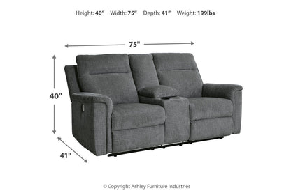 Barnsana Gravel Power Reclining Sofa, Loveseat and Recliner -  Ashley - Luna Furniture