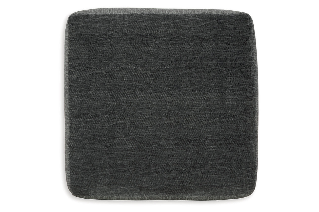 Biddeford Shadow Oversized Swivel Chair and Ottoman -  Ashley - Luna Furniture