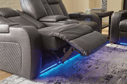 Fyne-Dyme Shadow Power Reclining Living Room Set -  Ashley - Luna Furniture