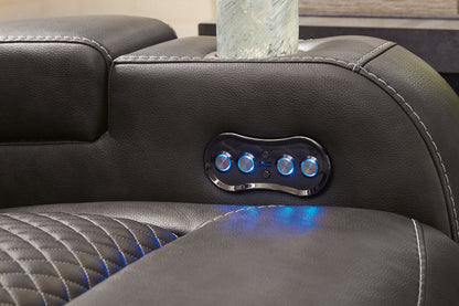 Fyne-Dyme Shadow Power Reclining Living Room Set -  Ashley - Luna Furniture