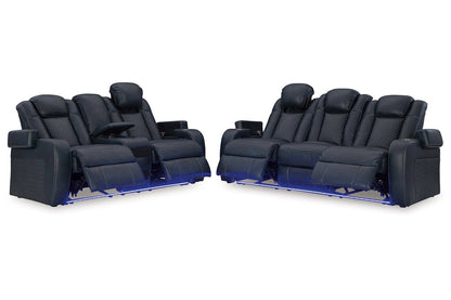 Fyne-Dyme Sapphire Power Reclining Living Room Set -  Ashley - Luna Furniture