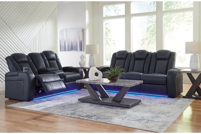 Fyne-Dyme Sapphire Power Reclining Living Room Set -  Ashley - Luna Furniture
