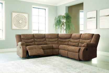 Partymate Brindle 2-Piece Reclining Sectional -  Ashley - Luna Furniture
