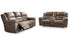 Stoneland Fossil Power Reclining Sofa and Loveseat -  Ashley - Luna Furniture