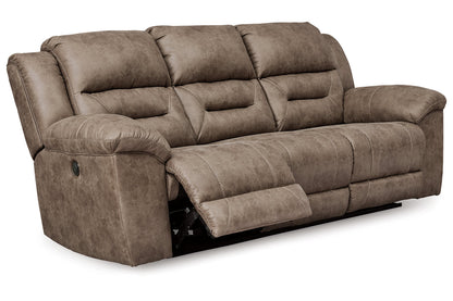 Stoneland Fossil Power Reclining Sofa, Loveseat and Recliner -  Ashley - Luna Furniture