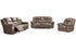 Stoneland Fossil Reclining Sofa, Loveseat and Recliner -  Ashley - Luna Furniture