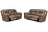 Stoneland Fossil Reclining Sofa and Power Reclining Loveseat -  Ashley - Luna Furniture