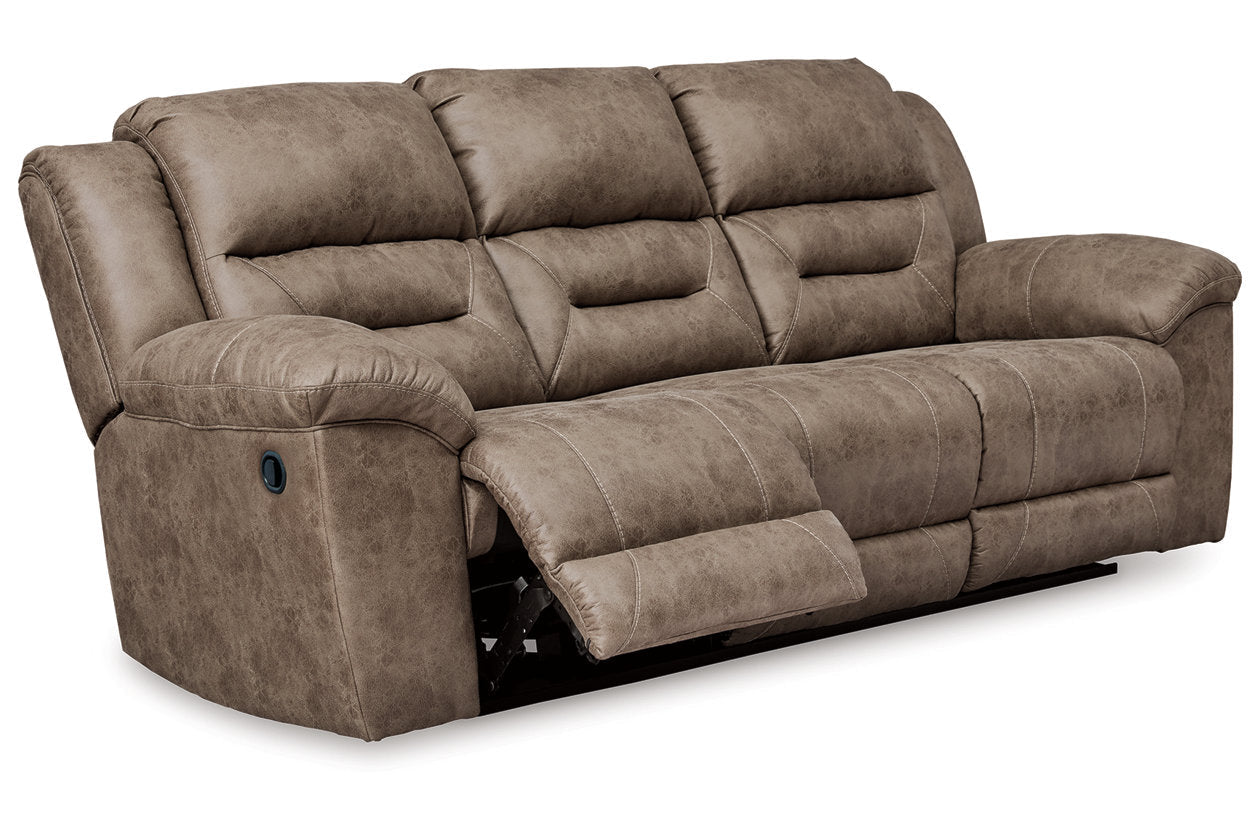 Stoneland Fossil Reclining Sofa, Loveseat and Recliner -  Ashley - Luna Furniture