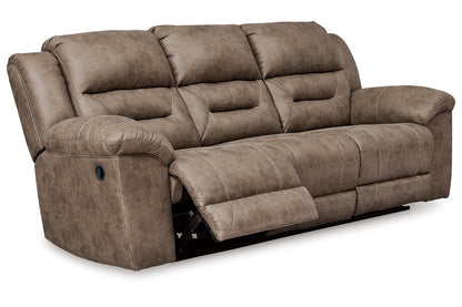 Stoneland Fossil Reclining Sofa, Loveseat and Recliner -  Ashley - Luna Furniture