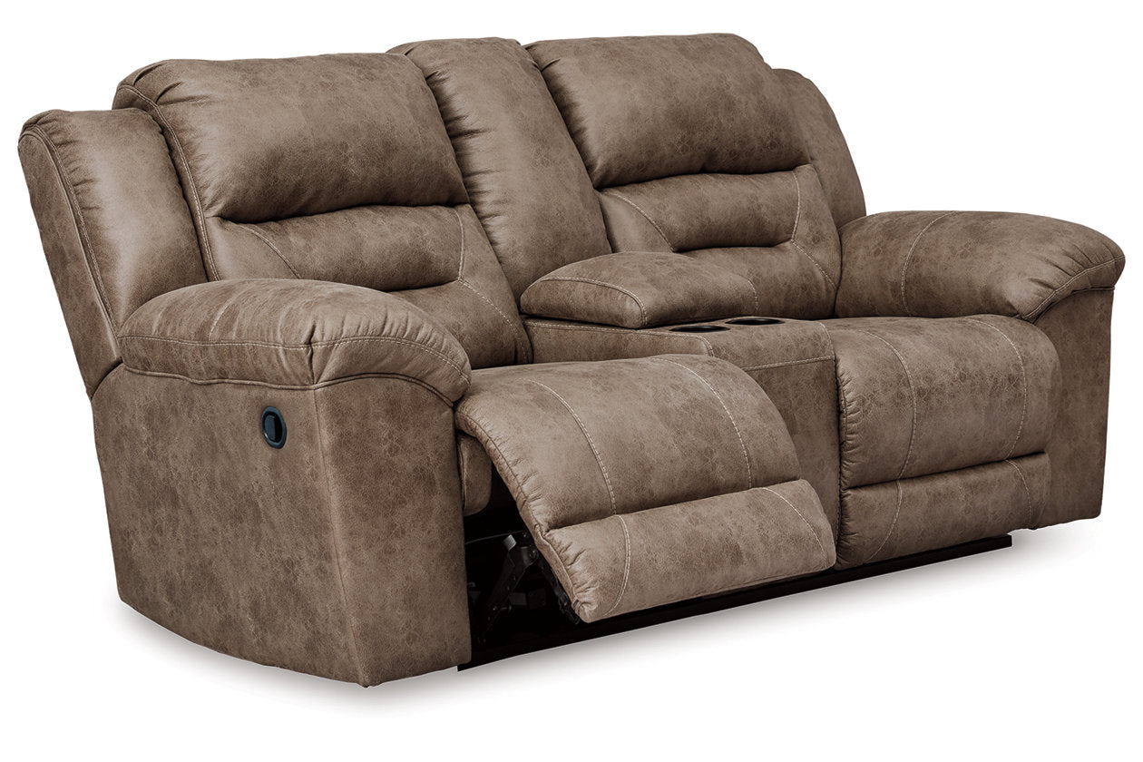 Stoneland Fossil Reclining Sofa, Loveseat and Recliner -  Ashley - Luna Furniture