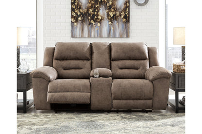 Stoneland Fossil Power Reclining Sofa, Loveseat and Recliner -  Ashley - Luna Furniture