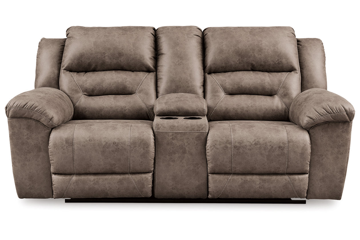 Stoneland Fossil Power Reclining Sofa, Loveseat and Recliner -  Ashley - Luna Furniture