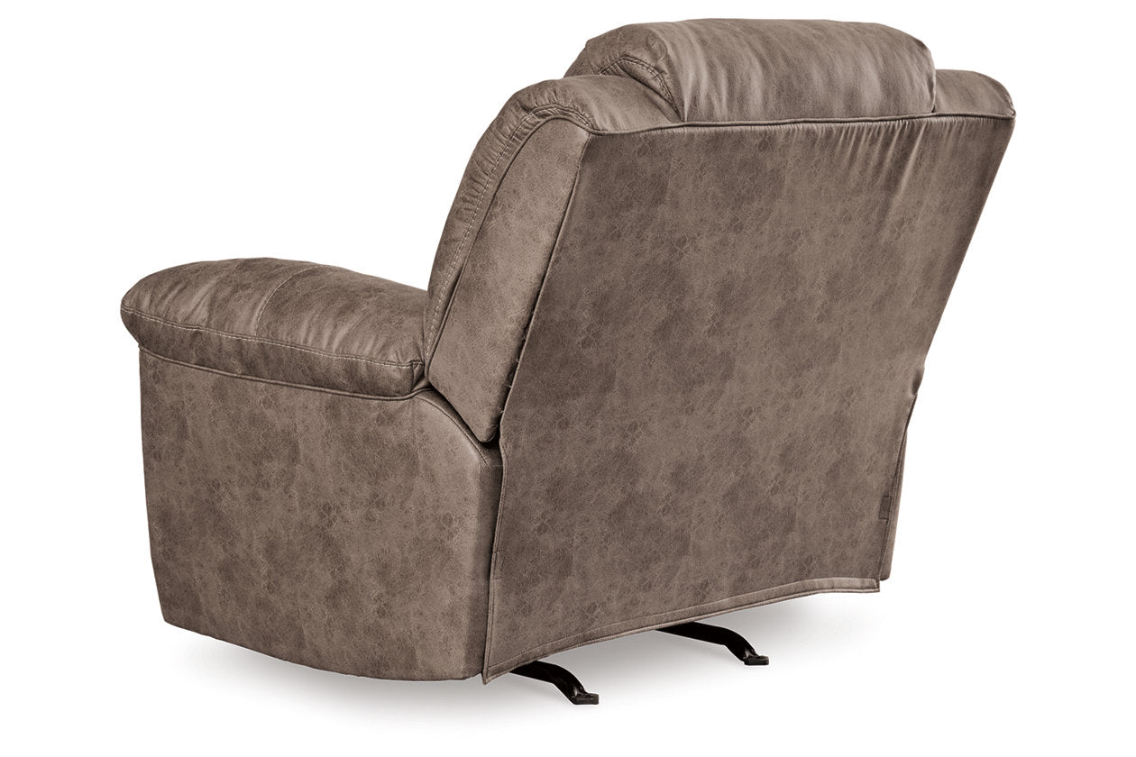 Stoneland Fossil Reclining Loveseat and Power Recliner -  Ashley - Luna Furniture