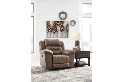 Stoneland Fossil Reclining Loveseat and Power Recliner -  Ashley - Luna Furniture