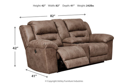 Stoneland Fossil Power Reclining Sofa, Loveseat and Recliner -  Ashley - Luna Furniture