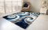 3D Shaggy GRAY-BLUE Area Rug - 3D555 - 3D555-GRY-BLU-57 - Bien Home Furniture & Electronics