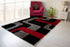 3D Shaggy RED-BLACK Area Rug - 3D199 - 3D199-RED-BLC-57 - Bien Home Furniture & Electronics