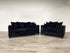 410-2PC-BLACK Sofa and Loveseat Set - 410-2PC-BLACK
