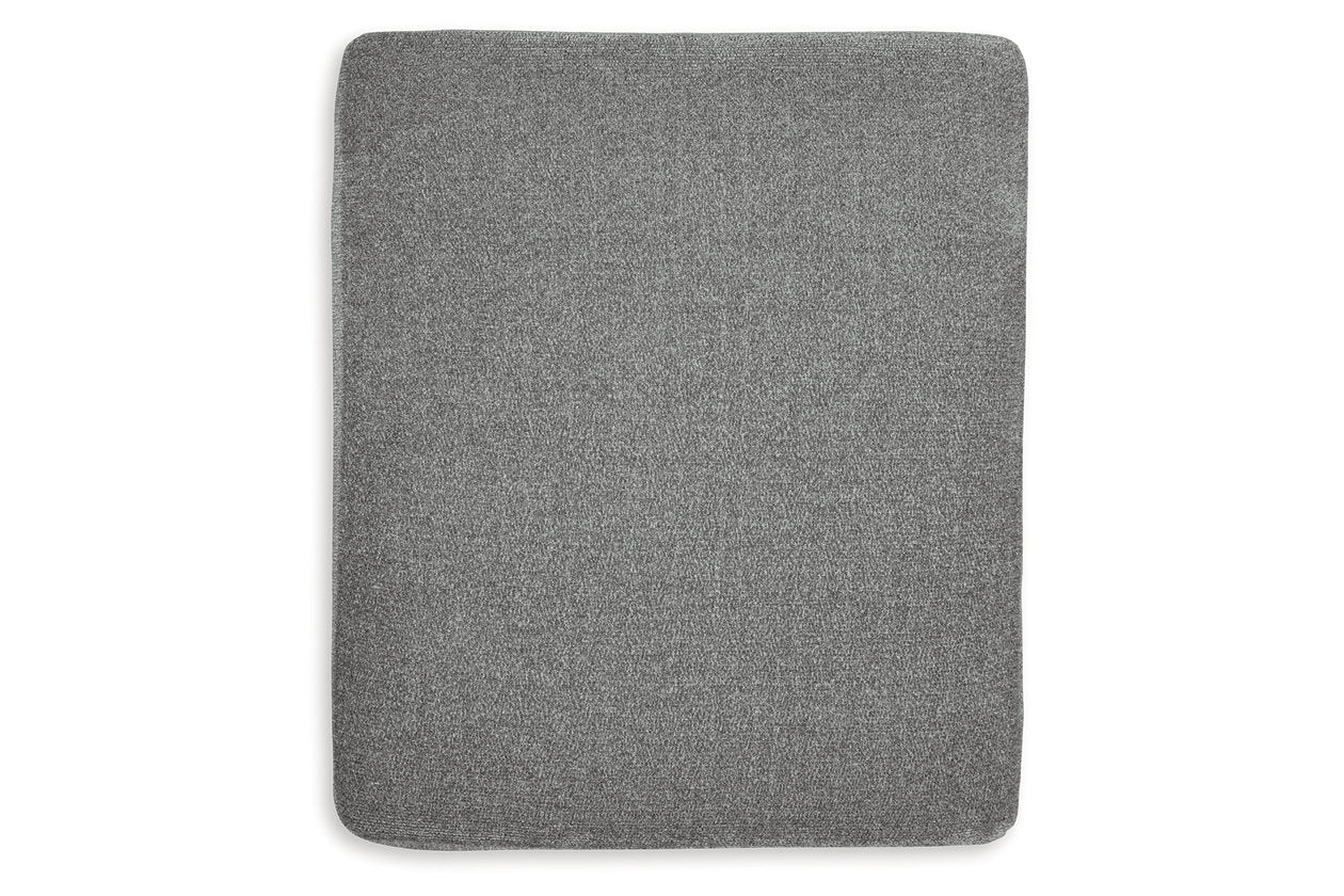 Hazela Charcoal Chair and Ottoman -  Ashley - Luna Furniture