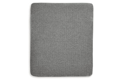 Hazela Charcoal Chair and Ottoman -  Ashley - Luna Furniture